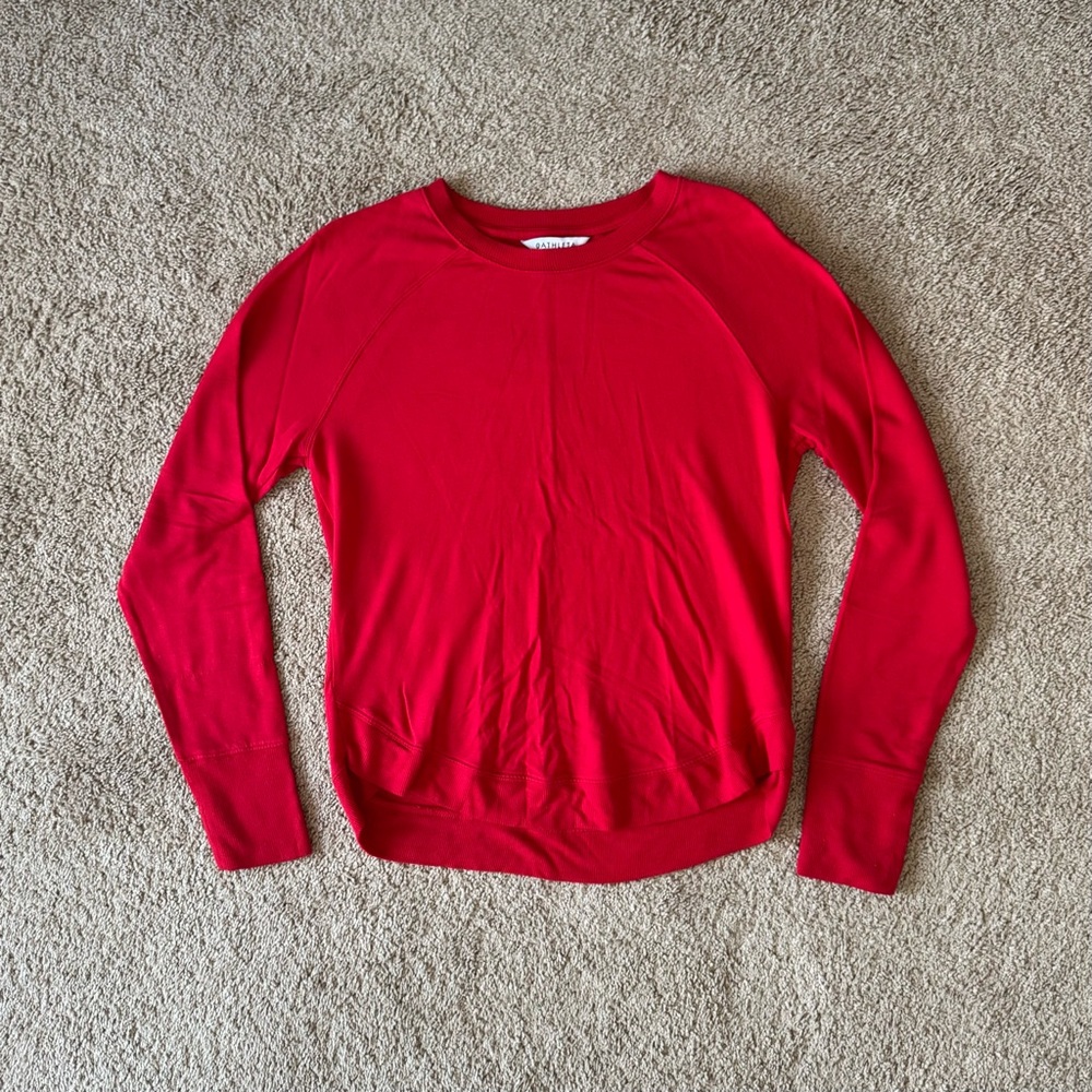 Athleta Vibrant Red Top